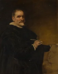 Muotokuvan sanotaan olevan Alonso Canosta (1601-1667, n. 1800-1900 (öljy kankaalle)
