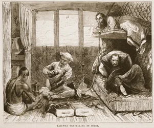 Junamatka Intiassa, kuvitus Cassells Illustrated History of Englandista