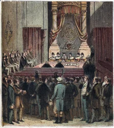 Uudistuslaki: Lord Grey, uusi pääministeri, esitteli uudistuslain parlamentille vuonna 1832. "The Reform Ball"