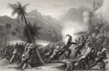 Vuonna 1858 julkaistun "Intian kapinan historian" julkaisusta "The History of the Indian Kapinan torjuminen ennen Delhiä"
