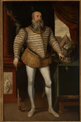 Robert Dudley, Earl of Leicester, n. 1532-1588 (öljy kankaalle)
