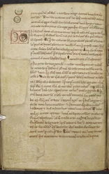 Kuninkaallinen 13. A.XI, f.55vReunapiirrokset Auringosta ja Kuusta.De temporum ratione.Bede Tietojenkäsittelyä ja tähtitiedettä koskevien teosten Kunnianarvoisa Mscellany.1000-1100-luku