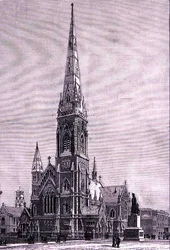 Scots Church, Collins Street, Melbourne, Australia, "Australian Pictures", pub. The Religious Tract Societyn toimesta
