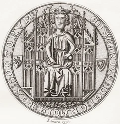 Edward Balliolin sinetti, n. 1283-1367.