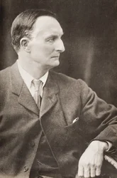 Sir Edward Grey, Fallodenin varakreivi Gray, kuvitus Andre Mauroisin teoksesta "King Edward and his Times", julkaistu vuonna 1933 (painettu)