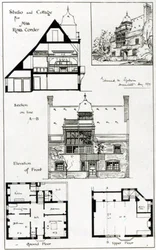Studio ja mökki Miss Rosa Corderille, British Architect, 3. lokakuuta 1879
