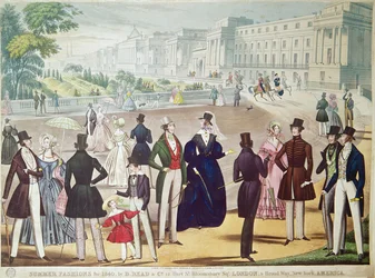 Kesämuotia vuodelle 1840 (värikaiverrus)
