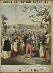 Vuoden 1851 unionipolkka. Kunnioittavasti omistettu kaikkien kansakuntien mekaaniselle neroudelle, tekijänä J. G. Jones, 16th Queen