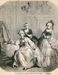 Pariisilaisen naisen buduaari viime vuosisadalla, 1789