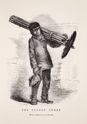 The London Sweep, Richard Beardin daguerrotypiasta, kuvitus London Laborista ja London Poor, Henry Mayhew, pubi. 1862