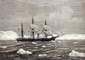 The North Pole Expedition: Alert nostaa värit kunniaksi siitä, että se on saavuttanut kaikkien aikojen korkeimman leveysasteen, 