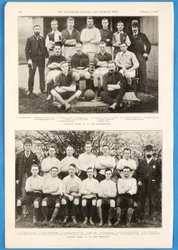 Ravensbourne ja The Connaught, jalkapallojoukkueet esiintyivät The Illustrated Sporting and Dramatic Newsissa 13. helmikuuta 1892
