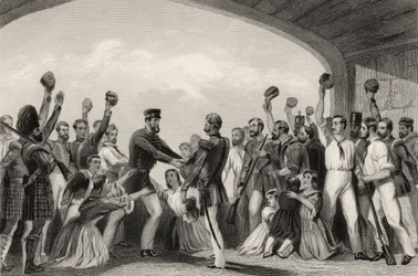 Kenraali Havelockin The Relief of Lucknow, 25. syyskuuta 1857, vuonna 1858 julkaistusta "Intian kapinan historiasta"