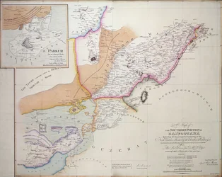 Rajpootanan eteläosa, 1820 (värikaiverrus)
