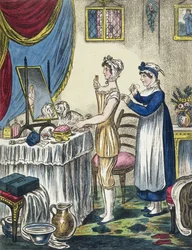 The Stays, levy 1 julkaisusta The Progress of the Toilet, n. 1810