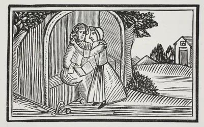 Guyn kuolema, kuvitus John Ashtonin kirjasta Chap-books of the Eightenth Century, pubi. 1882
