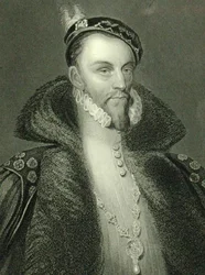 Thomas Radclyffe (n. 1526-83) Sussexin 3. jaarli (kaiverrus)
