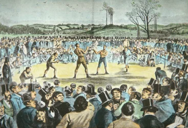 Tom Sayers v. John Heenan Farnboroughissa, Englannissa 17. huhtikuuta