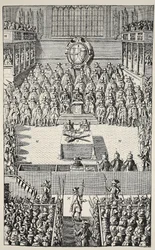Kaarle I:n oikeudenkäynti 4. tammikuuta 1649