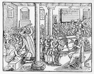 Tudor-lukio (puupiirros)