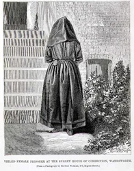Hunnutettu naisvanki Surrey House of Correctionissa Wandsworthissa Henry Mayhew
