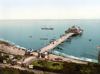 Victoria Pier, Folkestone (käsin värjätty valokuva)