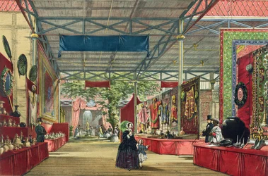 Näkymä vuoden 1851 suuren näyttelyn Intia-osaan, Dickinsons Comprehensive Picturesilta