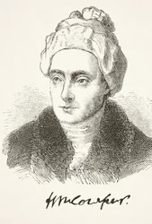 William Cowper, William Hickman Smith Aubreyn (1858-1916) teoksesta The National and Domestic History of England, julkaistu Lontoossa, noin 1890