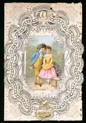 Your Love My Happiness, Ystävänpäiväkortti, n. 1870 (värilitho paperille)