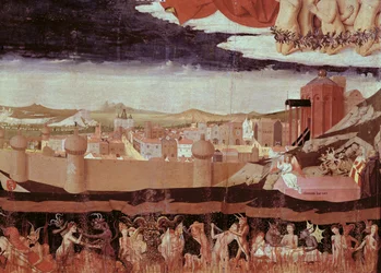 Kadotetut helvetissä, teoksesta "Neitsyen kruunaus", valmistunut 1454 (yksityiskohta teoksesta 57626)