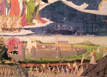 Kadotetut kiirastulessa, teoksesta "Neitsyen kruunaus", valmistunut 1454 (yksityiskohta)