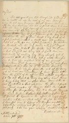 Kirje Allice Jonesille, Concord, Massachusetts, 7. lokakuuta 1755 (kynä ja muste paperille)