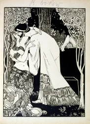 Salomo ja Saba, kirjasta Juuda, jonka on kuvittanut Ephraim Moses Lilien (1874-1925). Liliania pidetään sionistisen ikonografian isänä, joka on luotu jugendstil-tyyliin (saksalainen jugendtyyli). Hän kuvitti "Juda" (1900), raamatullisen runouden kirjan
