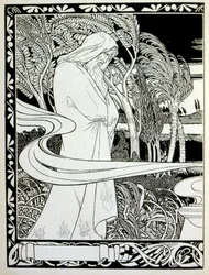 sivu teoksesta "Juuda". ei-juutalaisen runoilijan Börries von Münchhausenin balladikokoelma 1900.