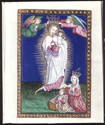 Koko sivu: pienoiskuva: 1464 (tempera pergamentilla).
