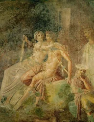 Mars ja Venus. Kitharistin talosta, Pompeijista.