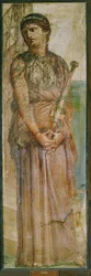 Medeia miekan kanssa, Herculaneum, Italia (fresko)