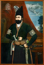 Persian kuninkaan Muhammad Shah Qajarin muotokuva ...