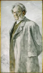 Runoilija Henrik Ibsen (maalaus kankaalle)