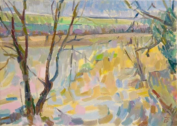 Rousham II:n tulvinut Cherwell