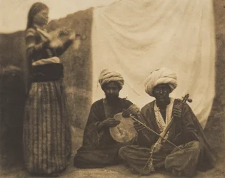 Egyptiläiset muusikot Rawabí ja Almée, 20. helmikuuta 1852.