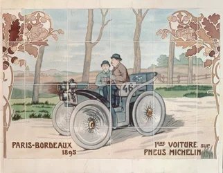 Edouard ja Andre Michelin ajamassa L