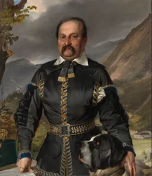 Saksalainen: Franz Anton Ritter von Jakomini kaivosmiehen univormussa.