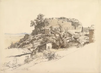 Roomalainen maisema lähellä Rocca di Papaa, 1866.
