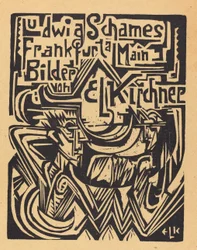 Ludwig Schames Frankfurt a Main Kuvaaja E L Kirchner Ludwig Schames Frankfurt..., 1919.