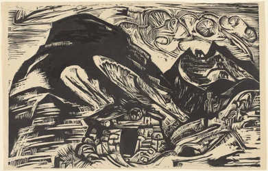 Vuoret vuoristomajalla, 1921.