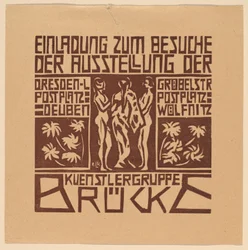Kutsu Brücke-taiteilijaryhmän näyttelyyn