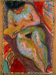 Nainen alaston