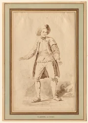 Näyttelijä Clairval, 1700-luku.