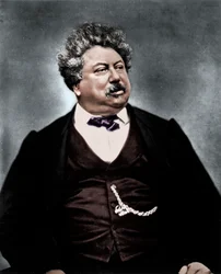 Alexandre Dumas vanhempi, ranskalainen romaanikirjailija ja näytelmäkirjailija, n. 1850-1870